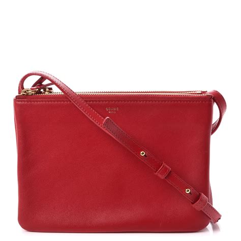 celine trio crossbody bag red|Celine bag crossbody price.